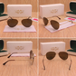 Sunglasses For Men With Brown Glass & Golden Frame 3026 Aviator Sunglass By Sunglasses Deal