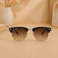 Sunglasses For Men With Brown Shade Glass & Golden Frame 3016 Club Master Sunglass By Sunglasses Deal