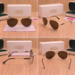Sunglasses For Men With Brown Glass & Golden Frame 3517 Aviator Oval Sunglass By Sunglasses Deal