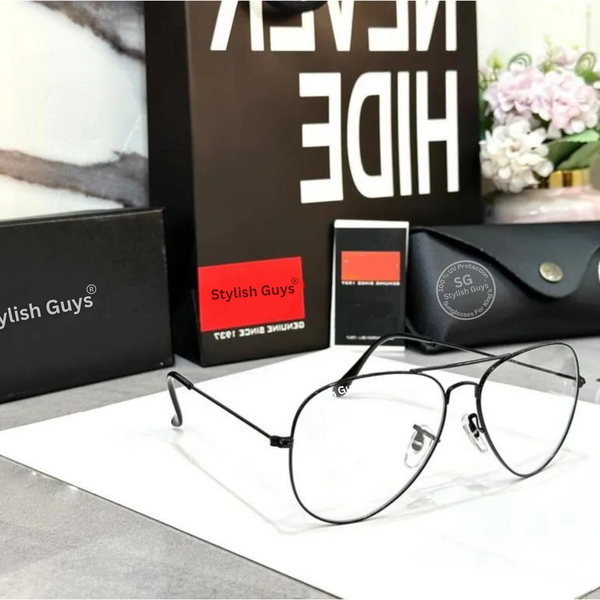 New Fancy Latest Flexible Nosed Trending Shaded Day-Night Mirror & Black Frame Aviator With Metal Frame Hot Favourite Sunglass For Men, Women & Unisex. ( SG - 3026 )