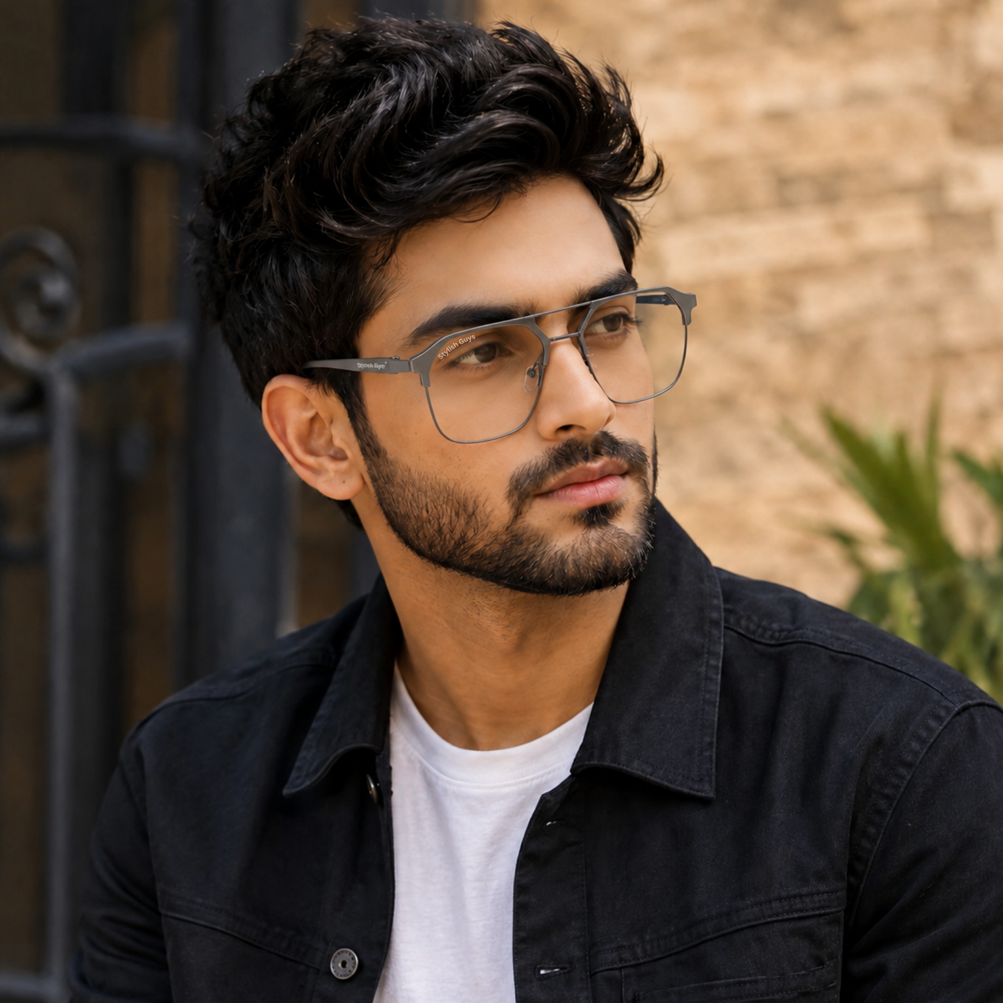 Sunglasses For Men With Clear Glass & Grey Frame 04 Square Polarized Sunglass By Sunglasses Deal
