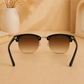 Sunglasses For Men With Brown Shade Glass & Golden Frame 3016 Club Master Sunglass By Sunglasses Deal