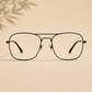 Sunglasses For Men With Clear Glass & Black Frame 3136 Square Sunglass By Sunglasses Deal