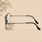 Sunglasses For Men With Clear Glass & Black Frame 3136 Square Sunglass By Sunglasses Deal