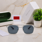 Sunglasses For Men With Black Glass & Transparent Frame 04 Square Polarized Sunglass By Sunglasses Deal