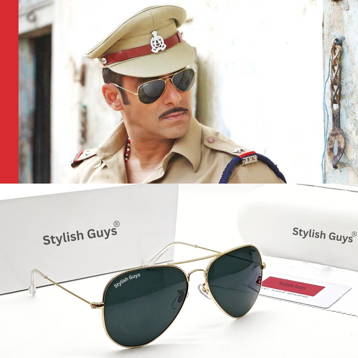 Sunglasses For Men With Black Glass & Golden Frame 3026 Aviator Sunglass By Sunglasses Deal
