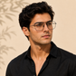 Sunglasses For Men With Clear Glass & Black Frame 3136 Square Sunglass By Sunglasses Deal