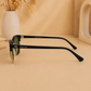 Sunglasses For Men With Green Glass & Golden Frame 3016 Club Master Sunglass By Sunglasses Deal