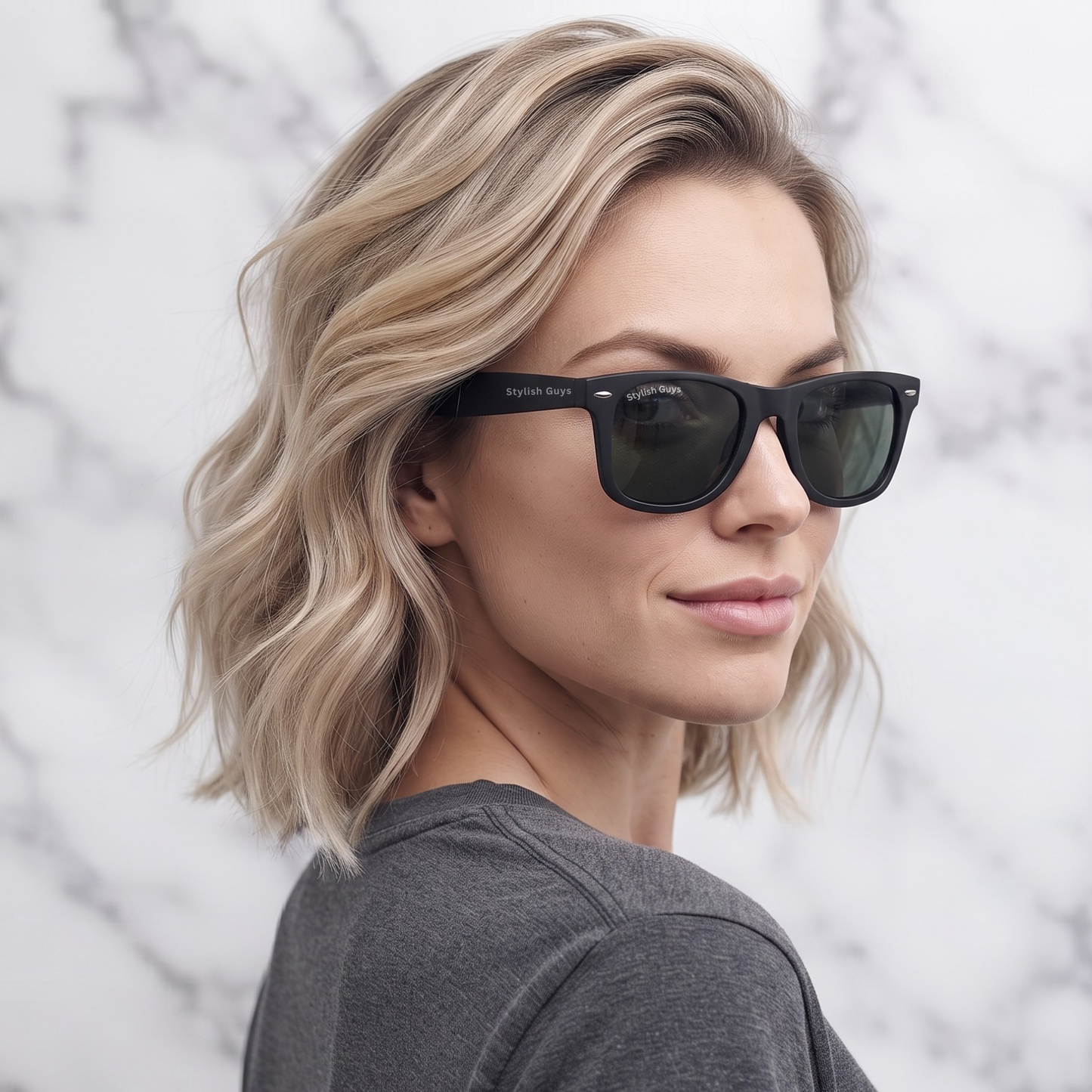 Sunglasses For Men With Black Glass & Black Frame 2140 Wayfarer Sunglass By Sunglasses Deal