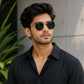 Sunglasses For Men With Black Glass & Golden Frame 3548 Hexagon Sunglass By Sunglasses Deal