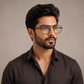 Sunglasses For Men With Clear Glass & Black Frame 1208 Square Sunglass By Sunglasses Deal