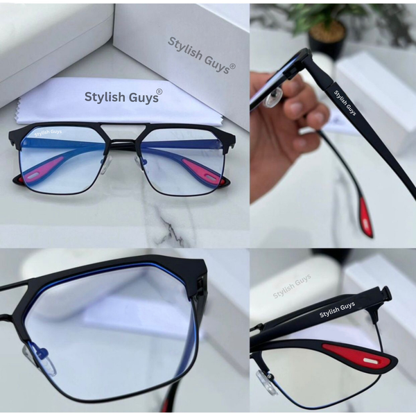 Top Trendy Hot New Stylish Attractive Square Day-Night & Black 04 Evergreen UV Protected Sunglasses For King's Men & Women ( SG-#04 )