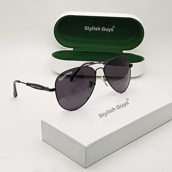 Top Trendy Hot New Stylish Attractive Oval Black Mirror & Black Frame 3517 Evergreen UV Protected Sunglasses For King's Men & Women ( SG- 3517 )