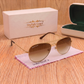 Sunglasses For Men With Brown Shade Glass & Golden Frame 3026 Aviator Sunglass By Sunglasses Deal